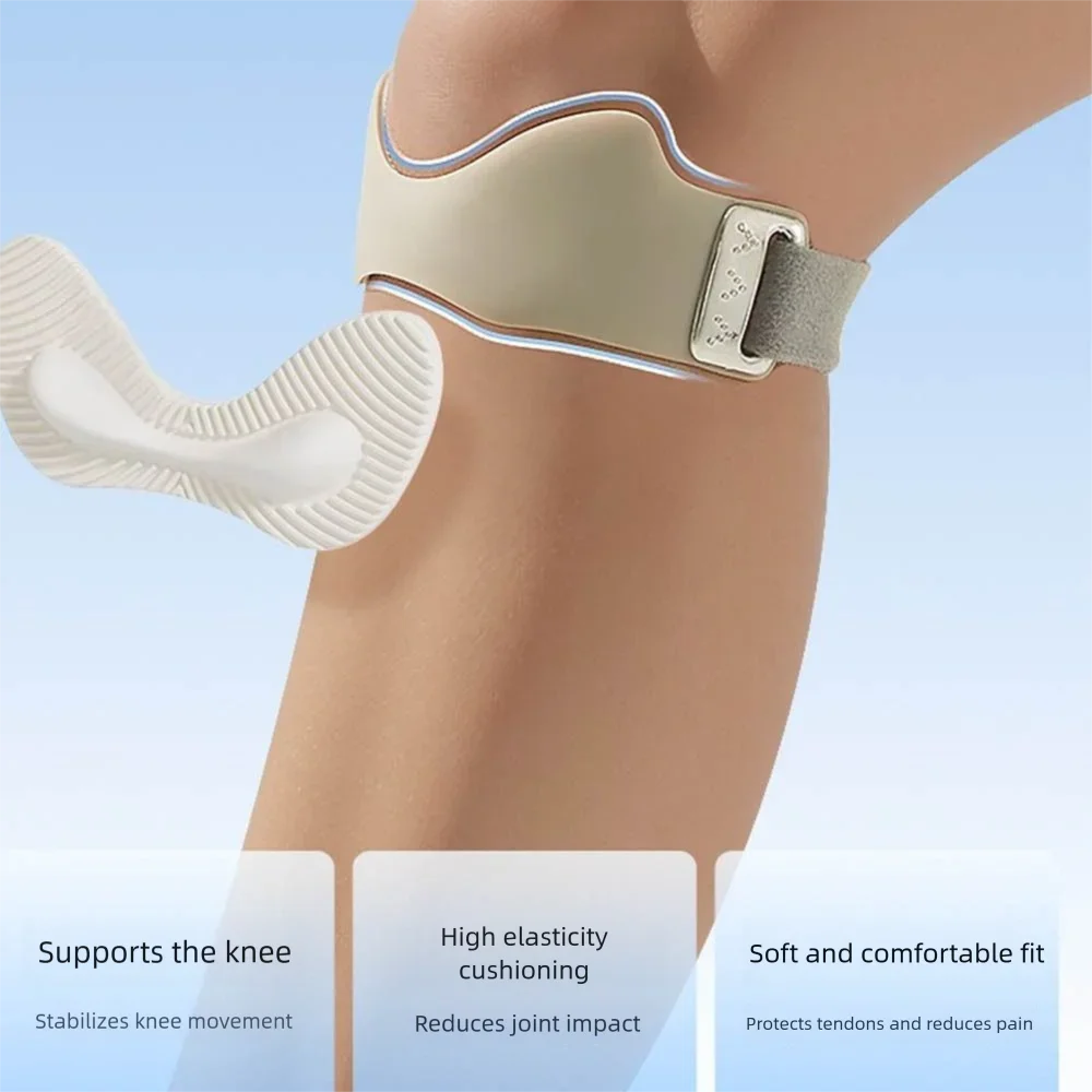 Elastic Patella Belt Knee Straps Protection Knee Breathable Sports Knee Pad Comfortable Thickened Patella Band Men and Women